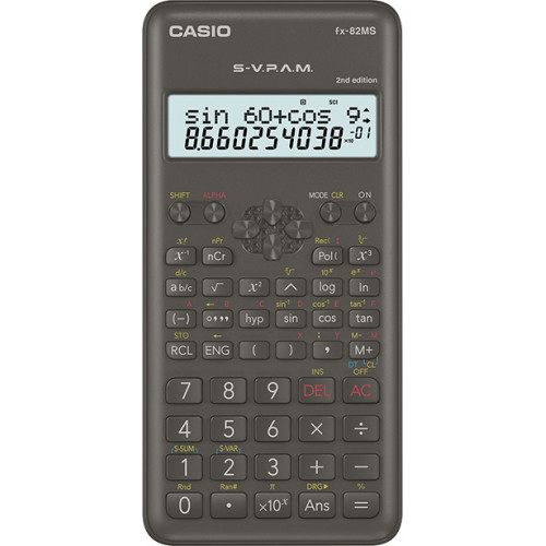 Casio Αριθμομηχανή Επιστημονική 2nd Edition 12 Ψηφίων σε Μαύρο Χρώμα