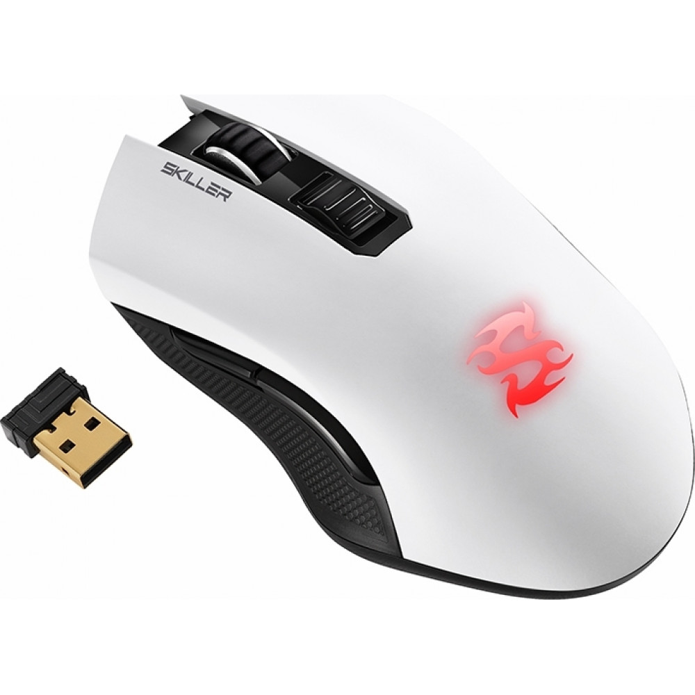Sharkoon Skiller SGM3 Ασύρματο RGB Gaming Ποντίκι White
