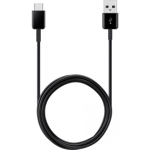 Samsung Regular USB 2.0 Cable USB-C male - USB-C male Μαύρο 1m (EP-DA705BBEGWW)