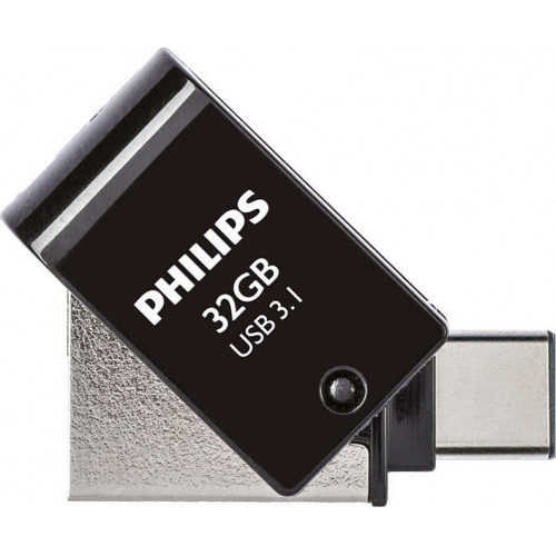 Philips 2 in 1 Black    32GB OTG USB C + USB 3.1