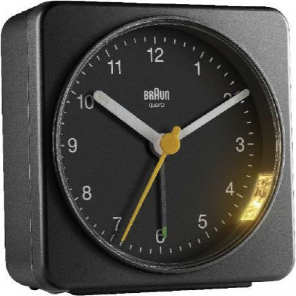 Braun BC 03 B Quarzwecker analog Black