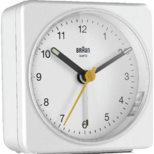 Braun BC 03 W Quartz Alarm Clock Analog White