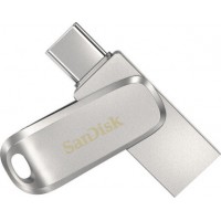 Sandisk Ultra Dual Drive Luxe 128GB USB 3.1 Stick με σύνδεση USB-C Ασημί