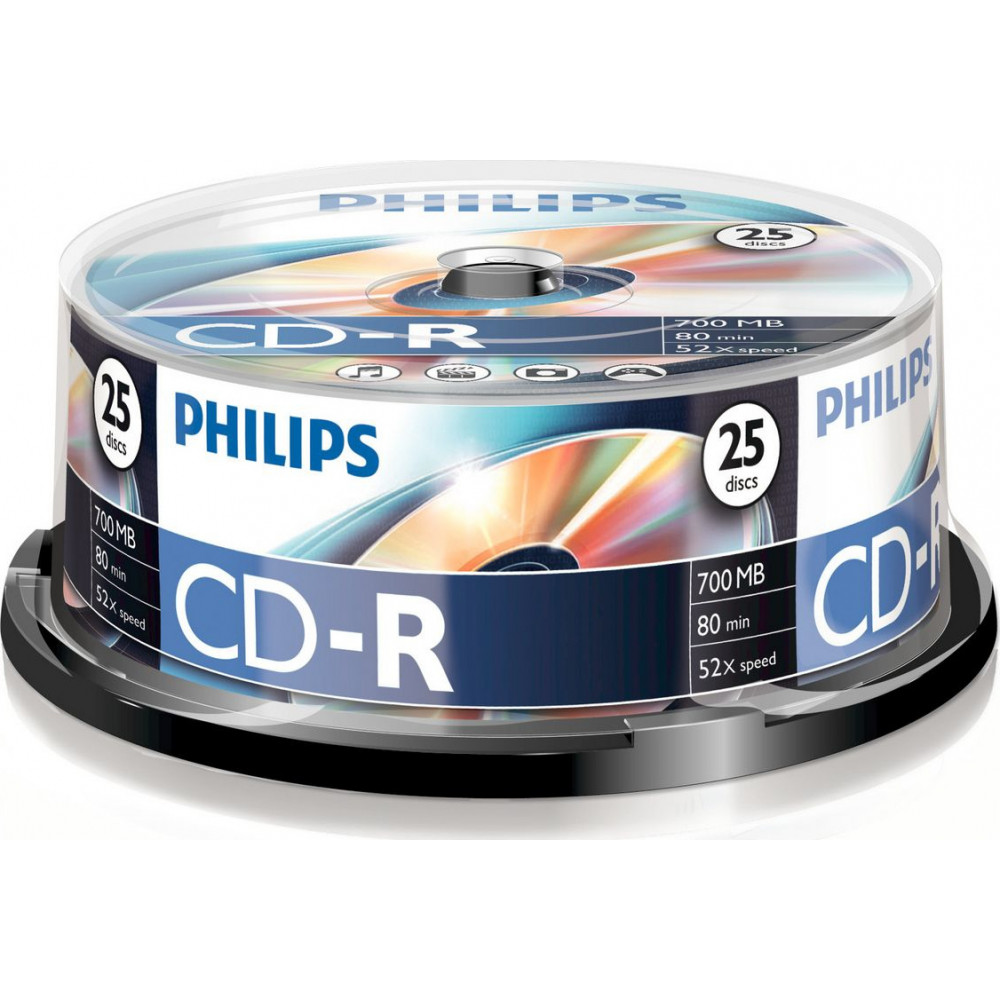 Philips CD-R 80Min 700MB 52x SP 1x25