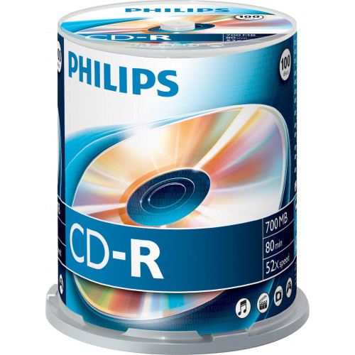 Philips CD-R 80Min 700MB 52x SP 1x100