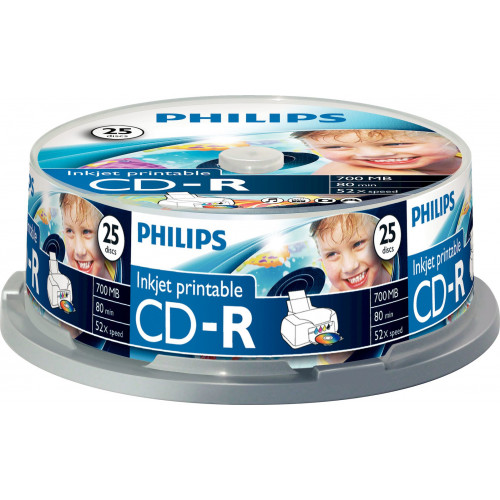 Philips CD-R 80Min 700MB 52x IW SP 1x25