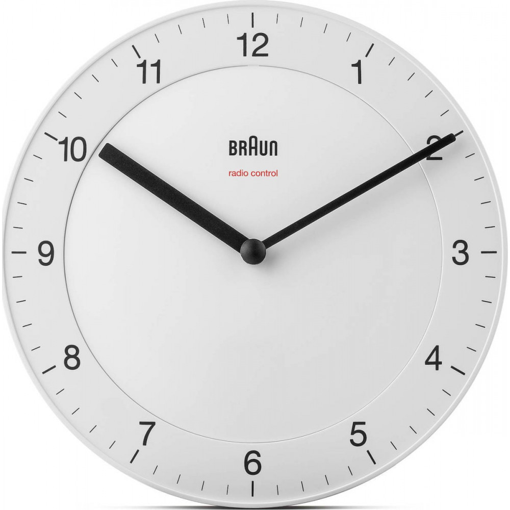 Braun BC 17 W-DCF Radio Wall Clock White