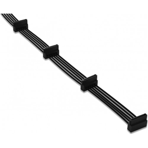 Be Quiet CS-3640 7-Pin SATA III - 4x 7-Pin SATA III Angle (90°) Cable 0.6m (BC023)