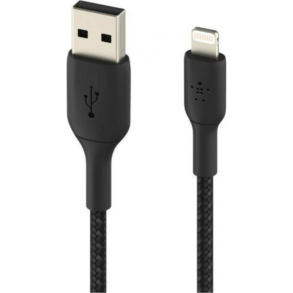 Belkin Braided USB to Lightning Cable Μαύρο 3m (CAA002bt3MBK)