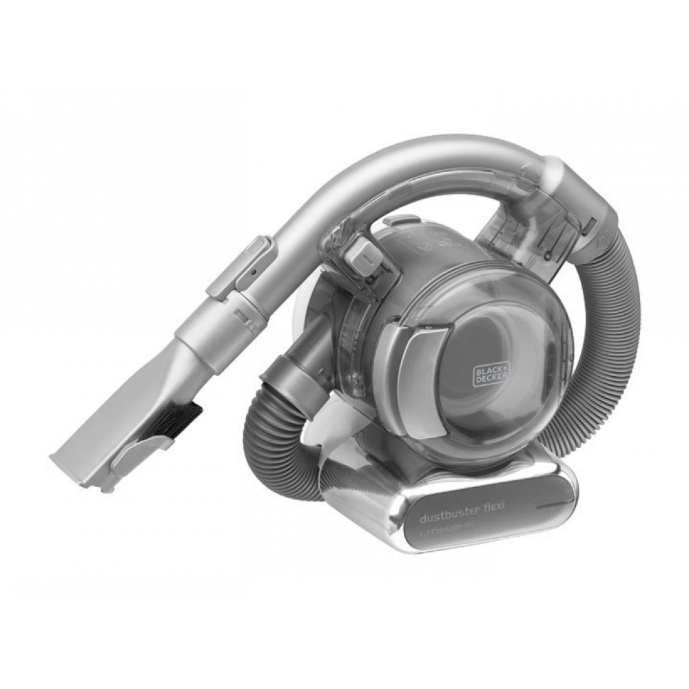 Black & Decker Dustbuster Flexi Επαναφορτιζόμενο Σκουπάκι Χειρός 18V Ασημί