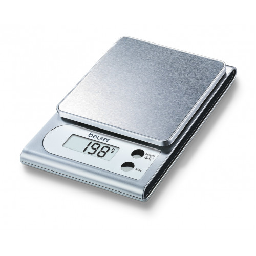 Beurer KS 22 Ψηφιακή Ζυγαριά Κουζίνας 1gr/3kg Ασημί