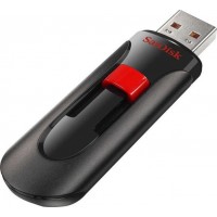 Sandisk Cruzer Glide 128GB USB 2.0 Stick Μαύρο