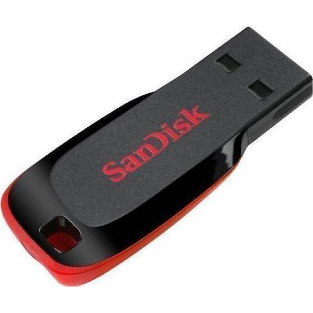 Sandisk Cruzer Blade 16GB USB 2.0 Stick Μαύρο
