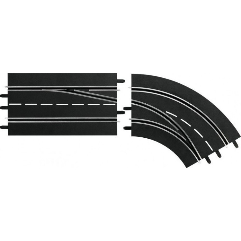 Carrera Digital 132 Lane Change Curve-right, out to in 30365