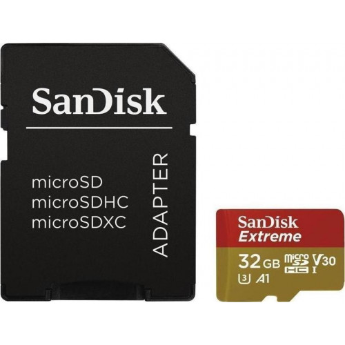 SanDisk microSDHC V30 A1  32GB Extreme 100MB SDSQXAF-032G-GN6MA