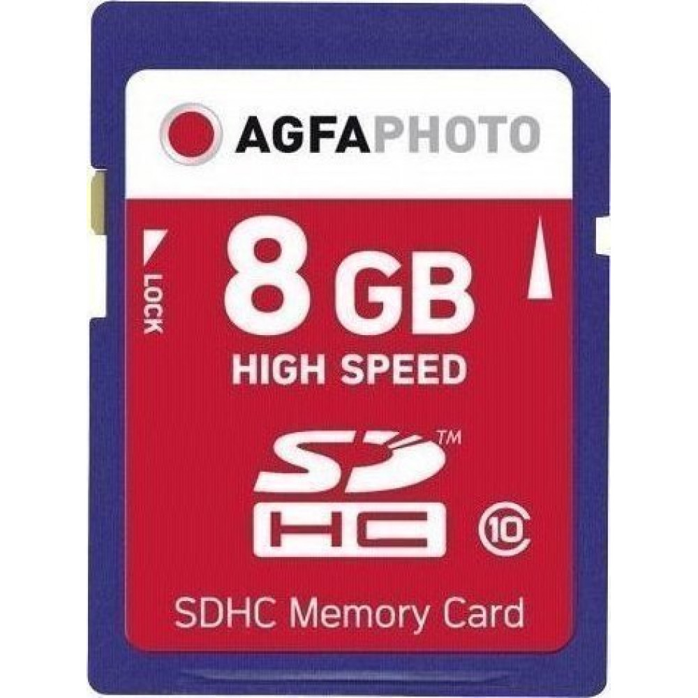 AgfaPhoto SDHC Karte     8GB High Speed Class 10 UHS I U1 V10