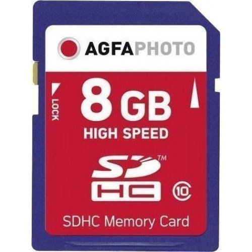 AgfaPhoto SDHC Karte     8GB High Speed Class 10 UHS I U1 V10
