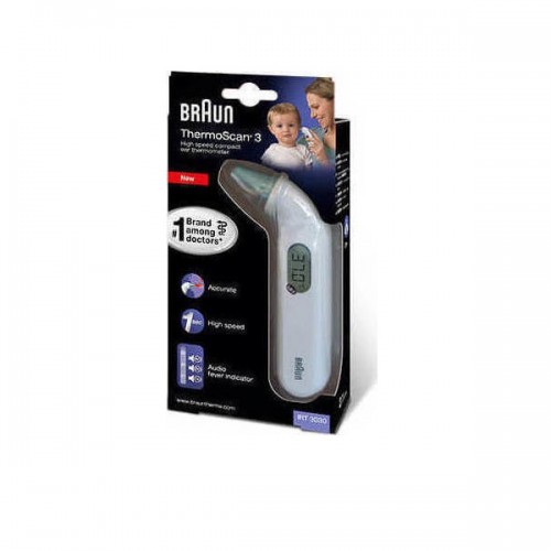 Braun IRT 3030 Ψηφιακό Θερμόμετρο Αυτιού με Υπέρυθρες Κατάλληλο για Μωρά Εκθεσιακό