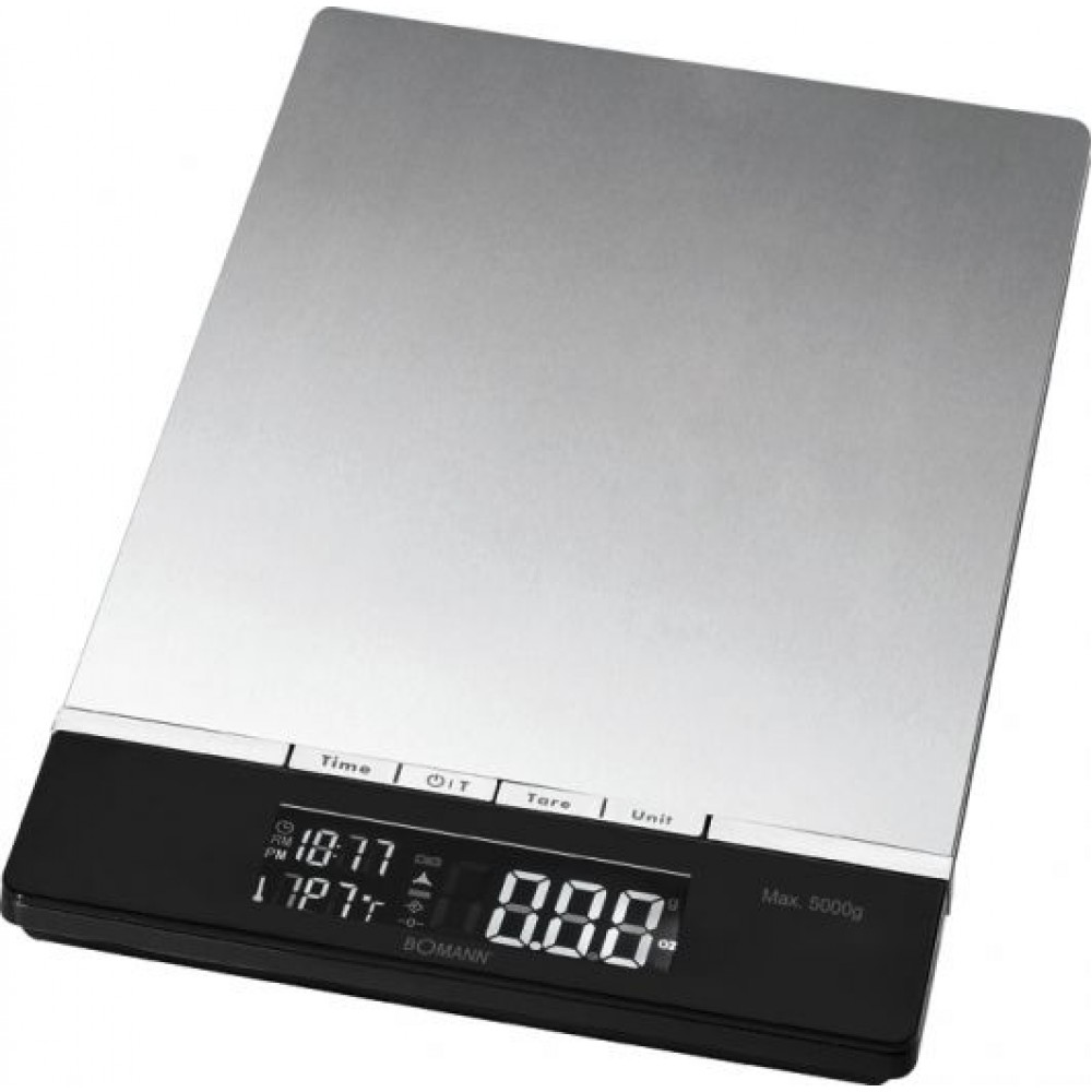 Bomann KW 1421 Ψηφιακή Ζυγαριά Κουζίνας 1gr/5kg Inox