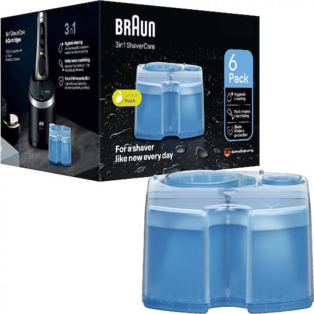 Braun 3-in-1 ShaverCare Reinigungskartuschen 6er Pack