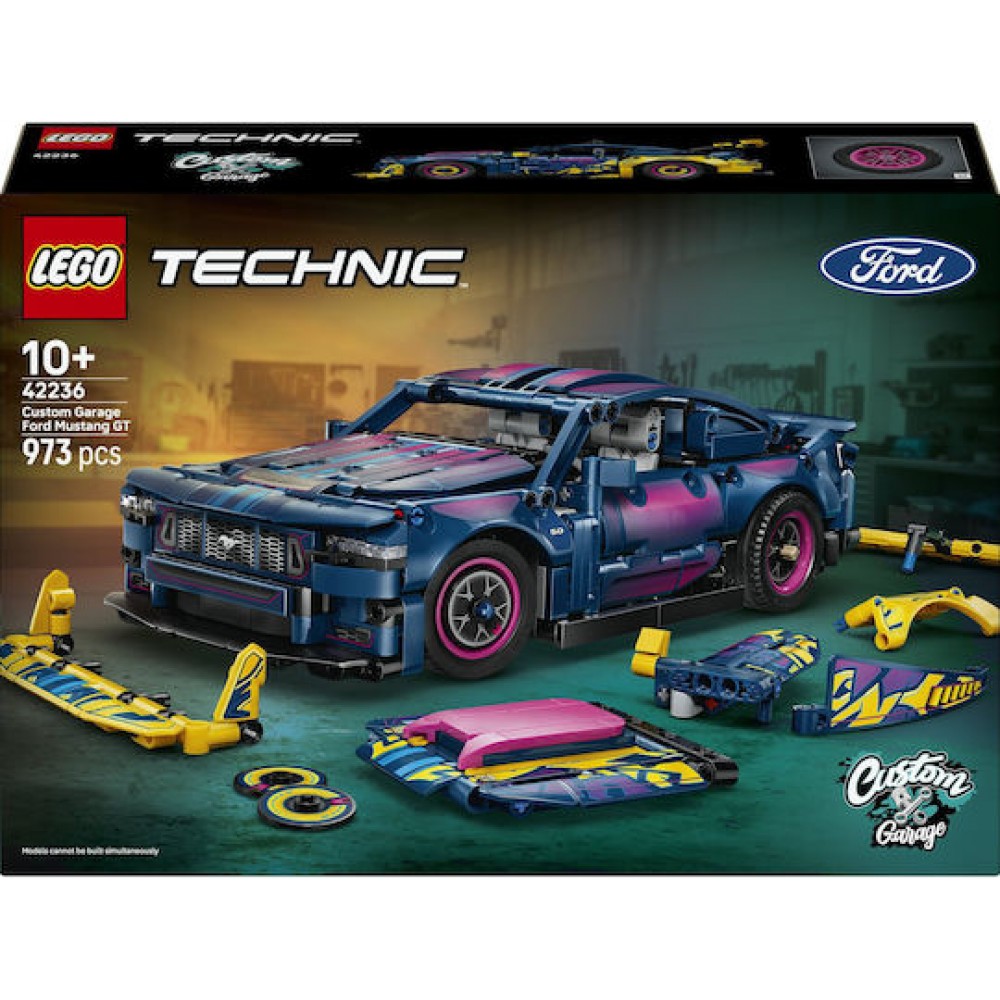 LEGO Technic 42236 Custom Garage Ford Mustang GT Car