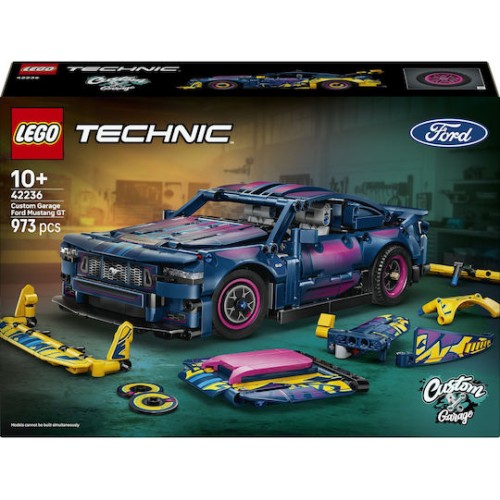 LEGO Technic 42236 Custom Garage Ford Mustang GT Car