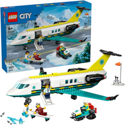 LEGO City Emergency Air Ambulance Airplane για 6+ Ετών 403τμχ 60465