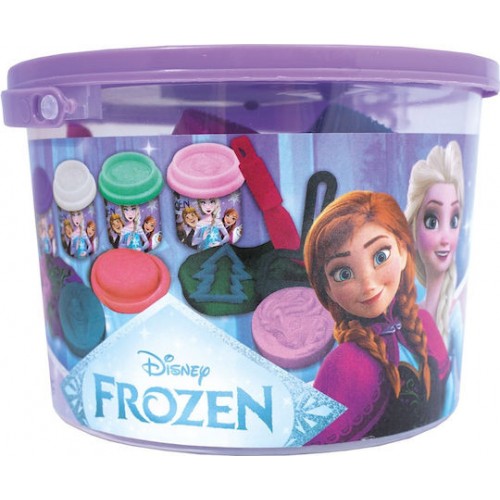 AS Πλαστελίνη Disney Frozen Κουβαδάκι Με 4 Βαζάκια Και 8 Εργαλεία 200g 3+ Χρονών
