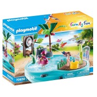 Playmobil Family Fun Small Pool with Water Sprayer 70610 για 4-10 ετών Εκθεσιακό