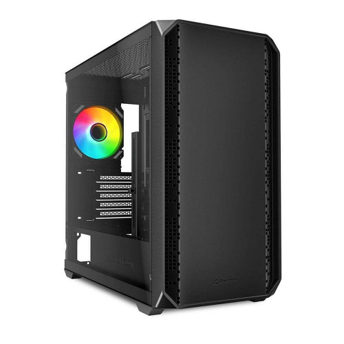 Sharkoon MK2 RGB Gaming Micro Tower Κουτί Υπολογιστή με Πλαϊνό Παράθυρο Μαύρο
