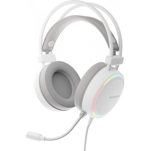 Genesis Gaming Headset Neon 613 G2 with Microphone RGB Illumination White (NSG-2308) (GNSNSG-2308)