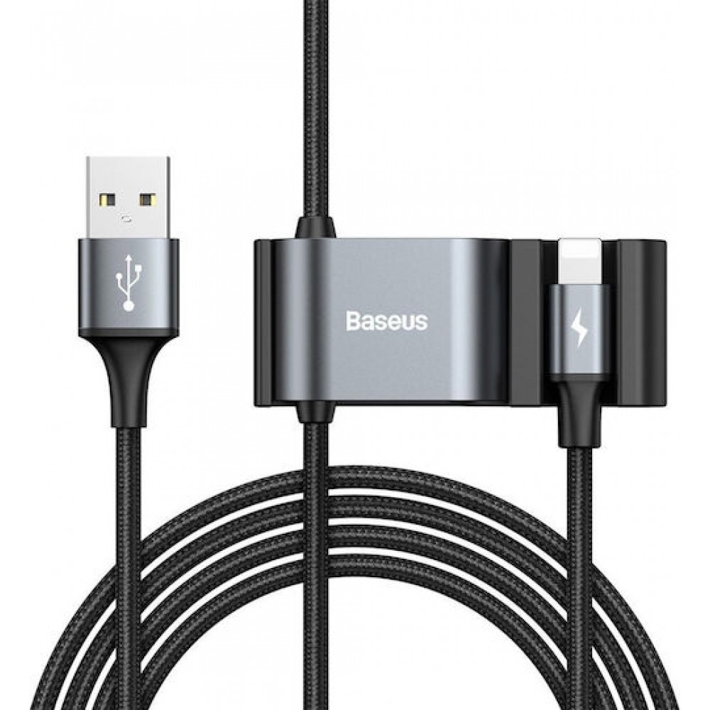 Baseus Braided USB to Lightning Cable Μαύρο 1.5m (CALHZ-01)