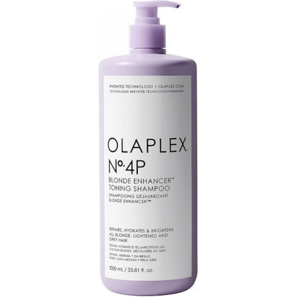 Olaplex No. 4p Blonde Enhancer Toning Σαμπουάν Διατήρησης Χρώματος για Βαμμένα Μαλλιά 1000ml
