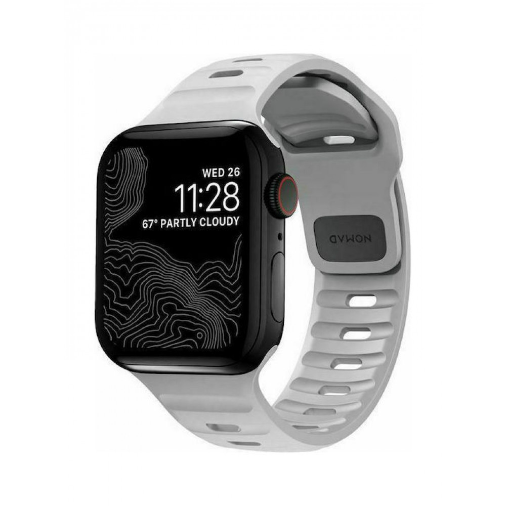 Nomad Sport Strap M/L Λουράκι Σιλικόνης Γκρι (Apple Watch 42/44/45mm)