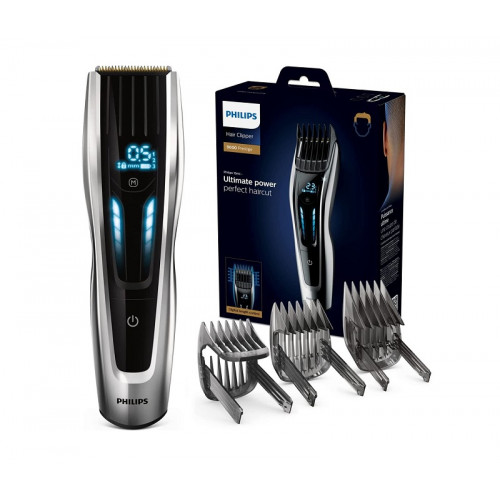 Philips Series 9000 Επαναφορτιζόμενη Κουρευτική Μηχανή Black/Silver HC9450/15