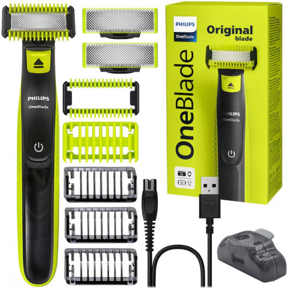 Philips Oneblade QP2824/10 Ξυριστική Μηχανή Προσώπου / Σώματος Επαναφορτιζόμενη