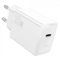 Φορτιστής Ταξιδίου Hoco N68 Nuevo με 1 Εξόδο Φόρτισης USB-C PD20W 5V 3.0A Λευκός