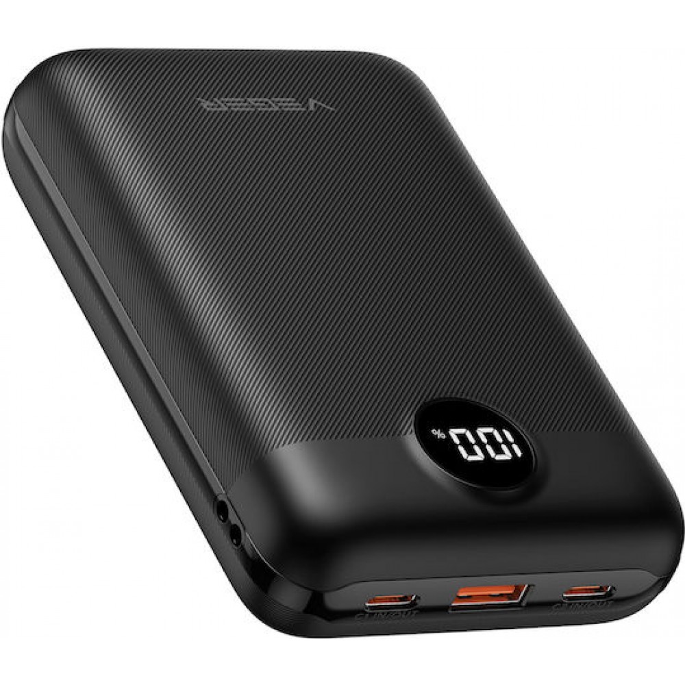 Veger S20 Power Bank 20000mAh 20W με 2 Θύρες USB-A και Θύρα USB-C Power Delivery / Quick Charge Μαύρο