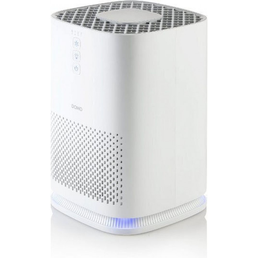 DOMO Air Purifier, Καθαριστής Αέρα με φίλτρο HEPA & Ιονιστή, Timer & LED Light 