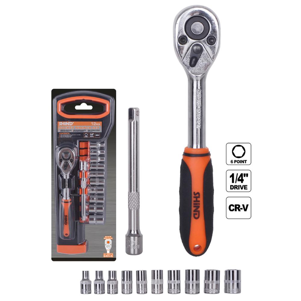Shind Σετ Καρυδακια 1/4 12τεμ. (SHI-94321) (SHI94321)