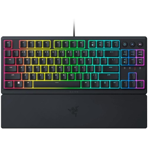 Razer Ornata V3 Tenkeyless Mecha Membrane Gaming Keyboard Low Profile UV Coated Keycaps US (RZ03-04880100-R3M1) (RAZRZ03-04880100-R3M1)