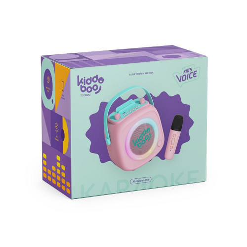 Kiddoboo KidsVoice BT Speaker & Mic Pink (KB23028PNK)