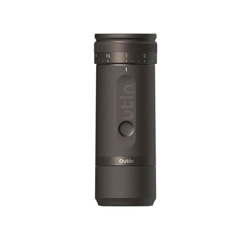 OutIn Fino Portable Espresso Machine, 28 Grinding Options, 1000mAh, Thundra Brown EU