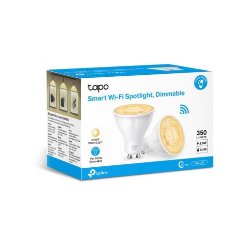 TP-LINK Smart Λάμπα Tapo L610 v1 LED 2.9W για Ντουί GU10 Ρυθμιζόμενο Λευκό 350lm Dimmable TAPO L610