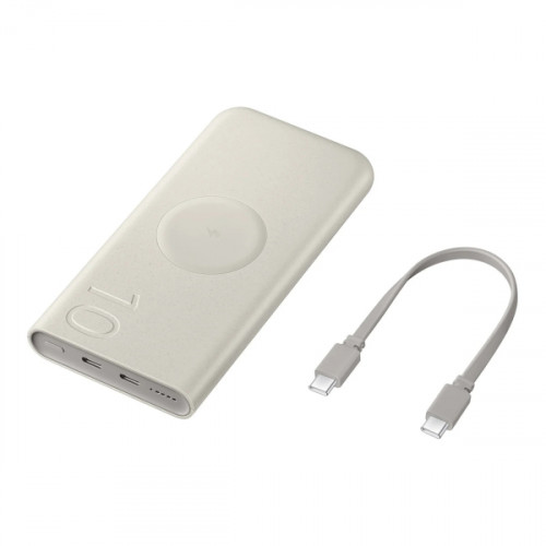 Samsung U2510 Power Bank 10000mAh 25W με 2 Θύρες USB-C Power Delivery Μπεζ