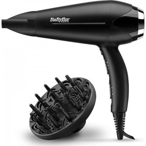 Babyliss Turbo Smooth D572DE Ionic Πιστολάκι Μαλλιών με Φυσούνα 2200W D572DE