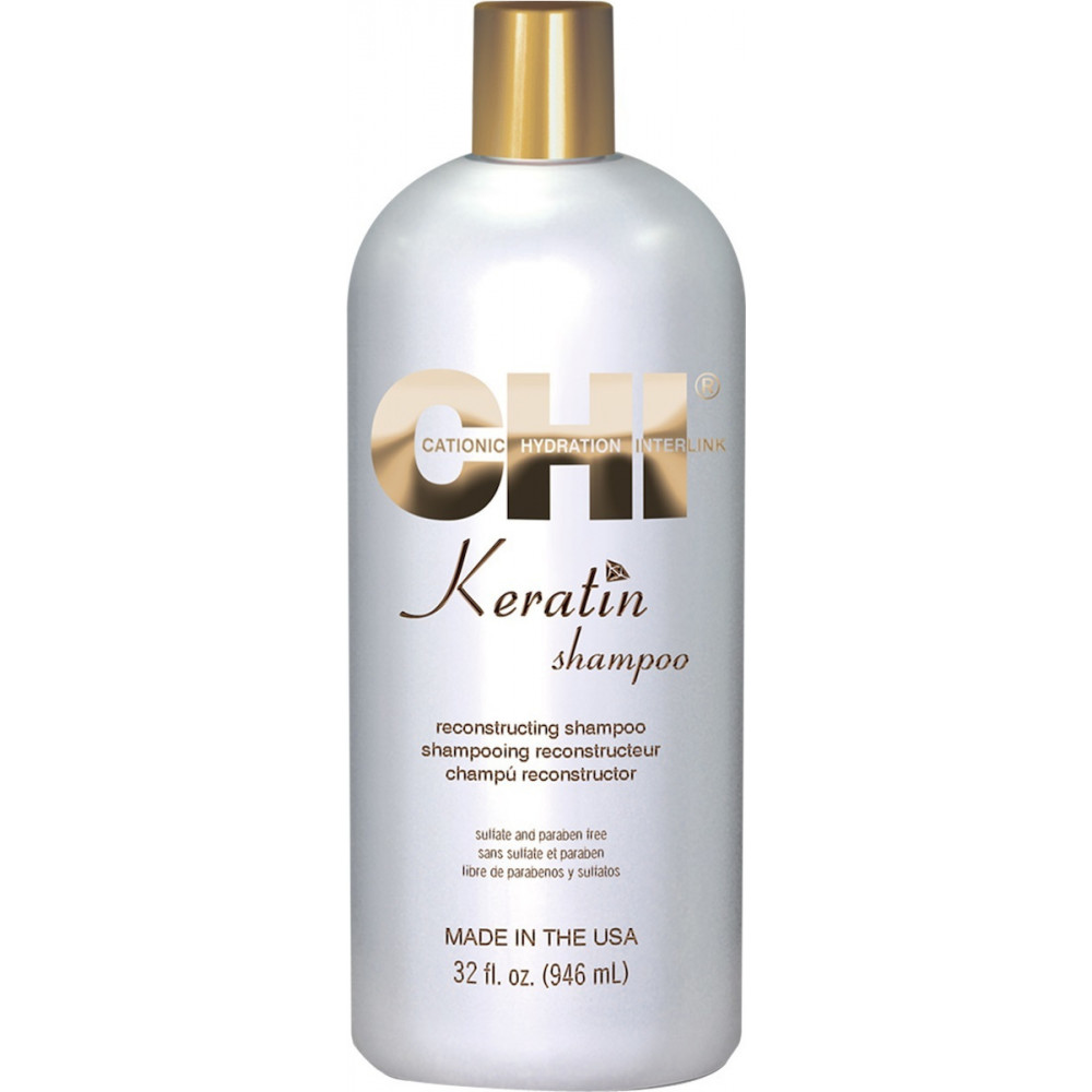 CHI Keratin Σαμπουάν Αναδόμησης/Θρέψης & Ενυδάτωσης για Όλους τους Τύπους Μαλλιών 946ml