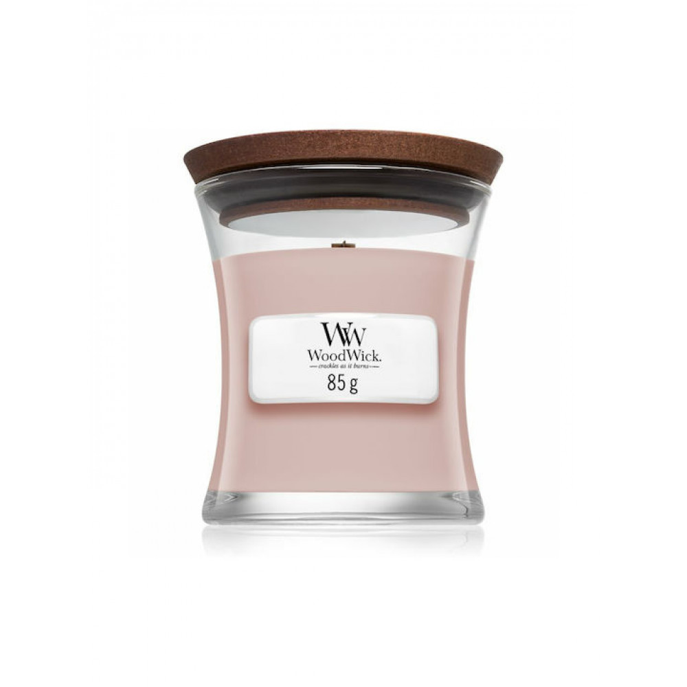 WoodWick Αρωματικό Κερί σε Βάζο με Άρωμα Rosewood Ροζ 75gr