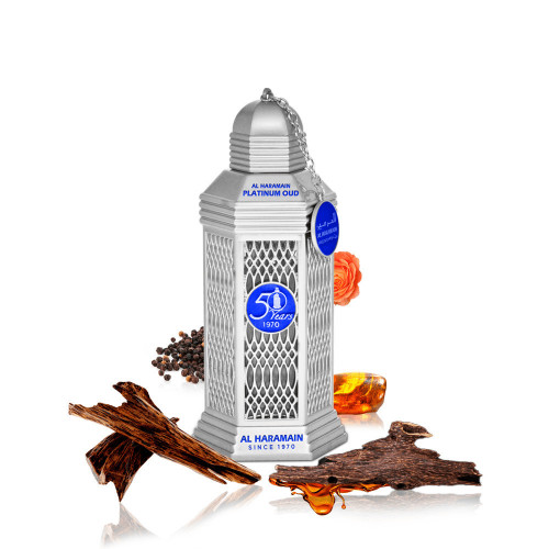 Al Haramain 50 Years Platinum Oud Perfume 100ml