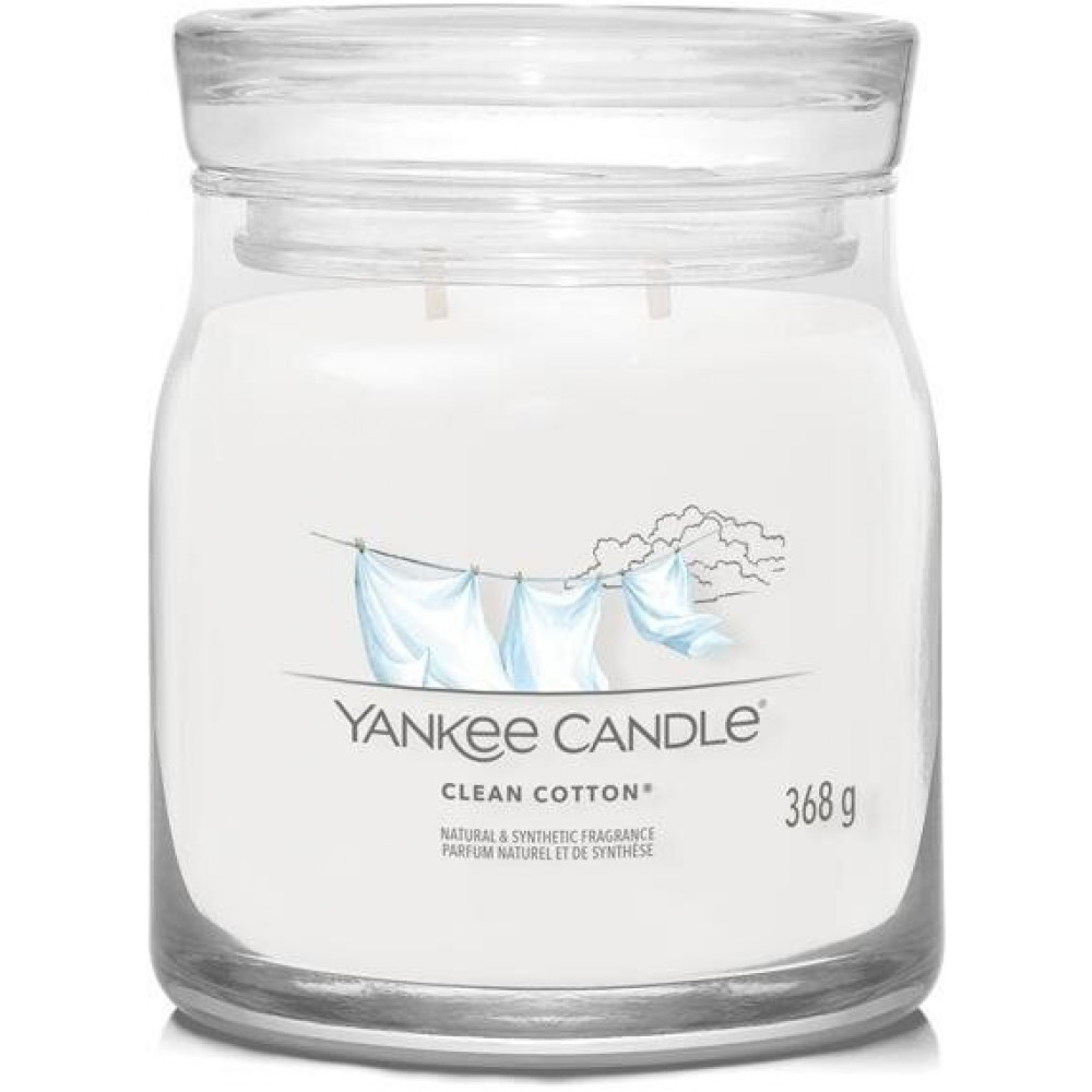 Clean Cotton Signature Candle ( čistá bavlna ) - Vonná svíčka